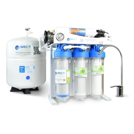 

WECO KPNF-200 Undersink Nanofiltration System with Pump for Drinking Water Purification - up to 200 Gallons Per Day