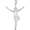 thumbnail image 4 of Sterling Silver Corpus (Crucified Christ) Pendant (86 X 55) Made In United States qc3432, 4 of 5