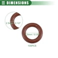 thumbnail image 2 of Universal O Ring Seal Gasket, Orings Seal Washer Replacement for Plumbing Repair for Cars Trucks, 7.5mm ID x 2.5mm CS, FKM Rubber, Brown, 100pcs, 2 of 6