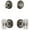 Antique Pewter, variant on Grandeur 828828 Newport Solid Brass Single Cylinder Keyed Entry Knobset And Deadbolt Combo