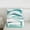 Teal White, variant on Castle Fairy Teens Abstract Gradient Stripes Twin Comforter Sets,Vintage Bedding Set