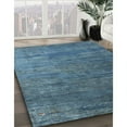 thumbnail image 2 of Ahgly Company Indoor Square Contemporary Blue Abstract Area Rugs, 7' Square, 2 of 6