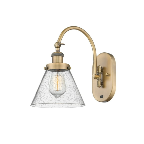 Innovations Lighting 918-1W-13-8 Cone Sconce Cone 13" Tall Wall Sconce - Brass
