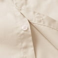 thumbnail image 4 of Boys Short Sleeve Dress Shirts Solid Button Down Shirts Summer Formal Uniform Shirt with Pocket,Beige 9-10Y, 4 of 5