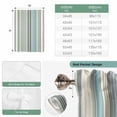 thumbnail image 6 of Light Blue Striped Balloon Curtains for Windows, Bedroom Curtains 54 Inch Length, Farmhouse Thin Line Modern Abstract Art Tie Up Curtains Panels Thermal Insulated Bathroom Curtains Window 42"x54", 6 of 8