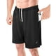 thumbnail image 1 of Shorts deportivos para hombre NY Threads de secado rápido, negro, talla L, 1 of 6
