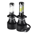 thumbnail image 1 of Kit 2 Focos Led Modelo H7 Luz Blanca De 4 Lados Para Auto, 1 of 9