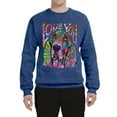 thumbnail image 3 of Colorful Beagle | Dogs Love You | Dean Russo Art Animal Lover Unisex Crewneck Sweatshirt, Vintage Heather Blue, 3X-Large, 3 of 6