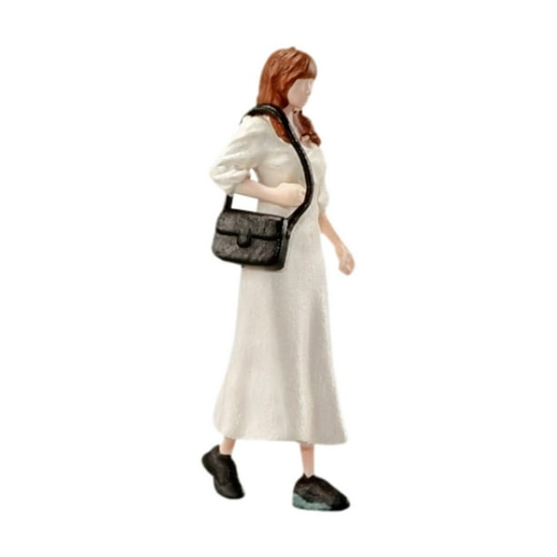 Figura en miniatura a escala 1/64, figura de mujer, miniaturas, proyectos de bricolaje, objetos de colección, maquetas, trenes, maquetas