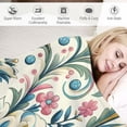 thumbnail image 3 of Orinice Flowers Warm Lightweight Blanket Soft Fleece Blankets Throw Blanket Living Rooms Sofa Decor Cow Gifts All Seasons 60x80in, 3 of 6