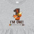 thumbnail image 4 of Inktastic 1st Birthday Fox 1 Year Old Girls Baby Dress, 4 of 5
