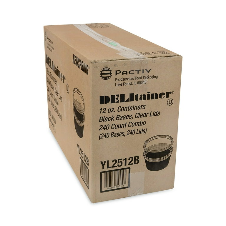 Newspring DELItainer Microwavable Container, 12 oz, 4.55 x 2.45 x 2.45, Clear, Plastic, 240/Carton Newspring DELItainer Microwavable Container, 12 oz, 4.55 x 2.45 x 2.45, Clear, Plastic, 240/Carton