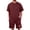 Red#001, variant on CIENVNSTG Men Short Sets Outfits 2 Piece Tracksuit Short Sleeve T-Shirts And Shorts Pants Casual Comfy Jogging Sweatpants Set Black L