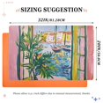 thumbnail image 6 of Yayeee Doormat for Indoor Entrance 32" x 20" Non Slippery Floor Rug, Yellow Window, 6 of 8