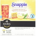 Snapple Lemon Iced Tea KCup Packs, 0.42 oz, 12 ct