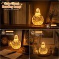 thumbnail image 4 of OEFNTAC Cute Ghost Reading Light Halloween Night Light Battery Powered Warm Home Decor Statue Lamps for Bedroom Halloween Party Decorations 4.7x3.9in, 4 of 6