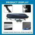 thumbnail image 4 of OTTULUR Black 17-19ft Boat Cover, Heavy Duty Boat Cover, Trailerable Boat Cover, Replacement for V-Hull,Tri-Hull, 4 of 7