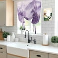 thumbnail image 5 of Purple Mountain Tie Up Curtains 45 Inches Long, Kitchen Window Curtains Over Sink, Misty Forest Nature Woodland Pine Tree Landscape Small Window Curtains Balloon Curtains Valances for Bedroom 34"x45", 5 of 8