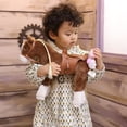 thumbnail image 2 of Peluche HollyHome Pretty con forma de caballo de peluche, 28 cm, color marrón, 2 of 9