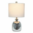 thumbnail image 4 of Lalia Modern Hammered Glass Jar Table Lamp - Grey Linen Shade - Metallic Gray, 4 of 9