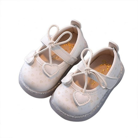 

Infant Baby Girls Mary Jane Flats Soft Sole Non-Slip Bow Knot Princess Wedding Dress Shoes Toddler Crib Shoes 3-12M