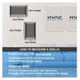 thumbnail image 5 of 30'' x 25'' [Duct Opening] Flat Stamped Steel Return Air Grille - Sidewall and Ceiling - HVAC Vent Duct Cover - White [Outer Dimensions: 31.75''w X 26.75''h], 5 of 5
