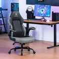 thumbnail image 2 of GTPLAYER Video Gaming Chair, Ergonomic Computer Gaming Chair with Flip-Up Armrests and Adjustable Height, Comfortable Desk Chairs with Built-in Lumbar Support, Recliner with 360°Swivel (Dark Gray), 2 of 8
