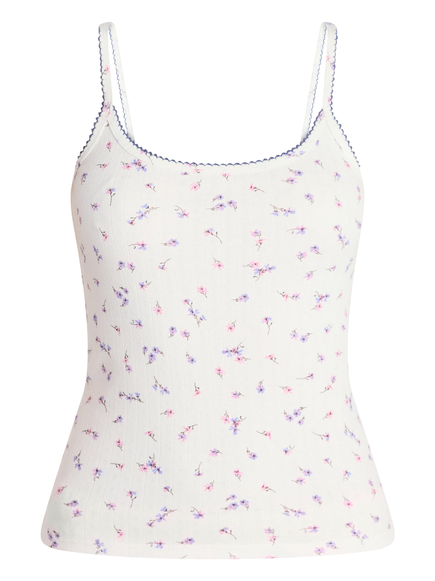 No Boundaries Pointelle Tank Top, Women's XXS-XXL