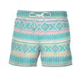 thumbnail image 1 of Pantalones cortos de natación con cintura elástica para hombre Pantalones cortos de baño Troncos Traje de baño Playa Verano Pantalones hawaianos ALight BlueXL, 1 of 3