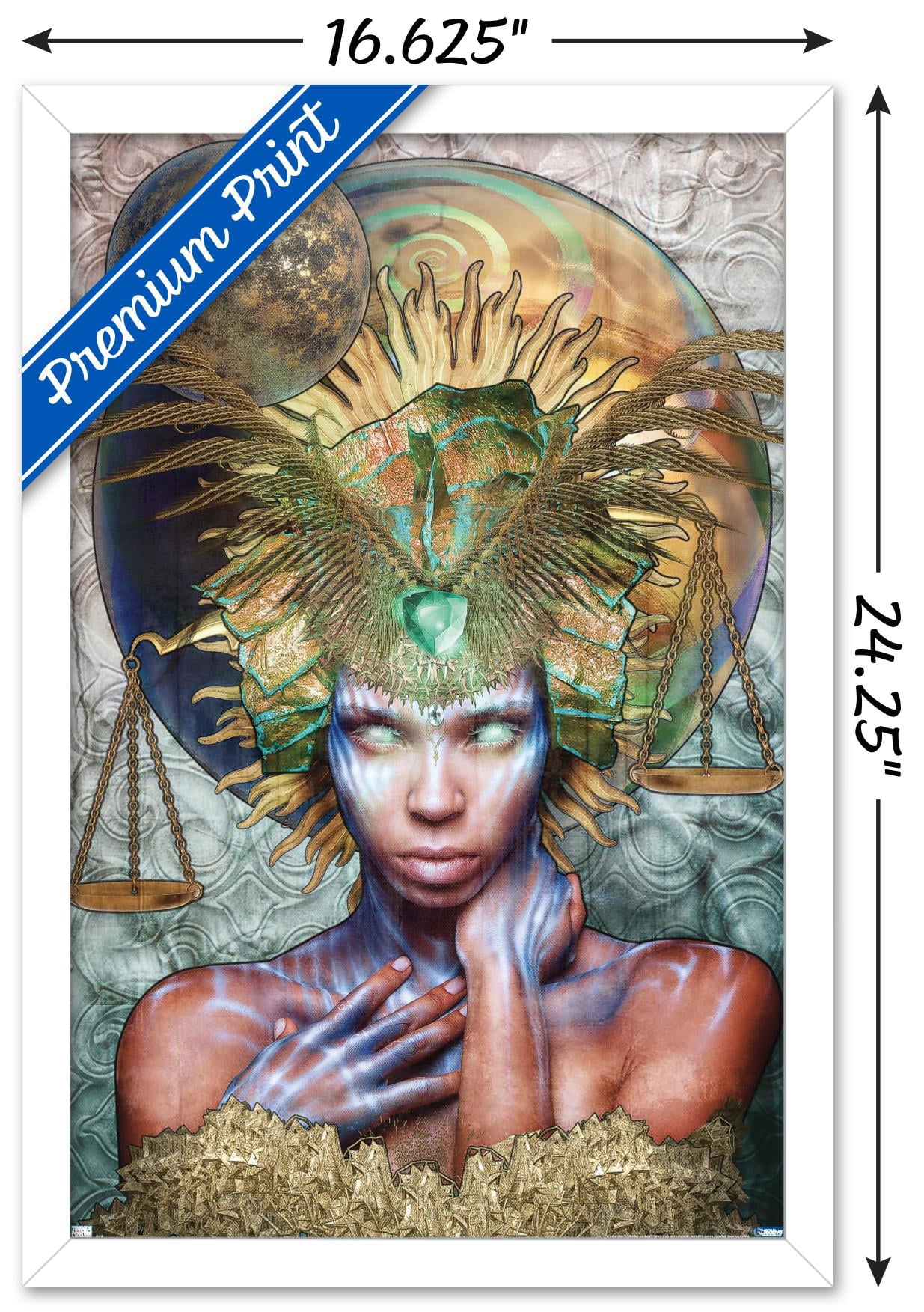 Jena DellaGrottaglia: Cosmic Zodiac - Libra Wall Poster, 14.725" x 22.375" Framed