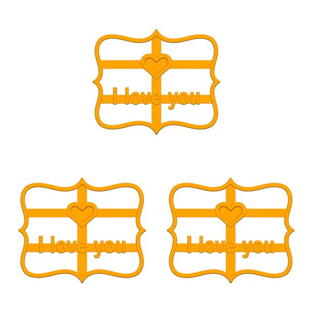 facefd 1/2/3/5 Elroy Cookie Mold Cooking Plastic Biscuit Form Mould Kitchen Baking Maker with Good Wishes A 3PCS