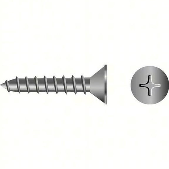 SEACHOICE Phillips Tapping Screws - Flat Head 10 x 1-3/4 SC0639