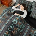 thumbnail image 4 of Castle Fairy Tribal Aztec Bedding Comforter Set,Bohemian Theme King Bedding Sets, 4 of 8