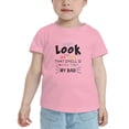 thumbnail image 2 of Don't Look At Me That Smell Is Coming From My Dad Cute Toddler Tshirts for Boys Girls (Pink, Youth S), 2 of 5