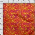 thumbnail image 2 of oneOone Cotton Silk Red Fabric Batik Quilting Supplies Print Sewing Fabric By The Yard 42 Inch Wide, 2 of 4