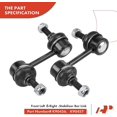 thumbnail image 4 of A-Premium 12Pcs Front Suspension Kit Upper Control Arm and Ball Joint Assembly Sway Bar Link Tie Rod End Rack and Pinion Bellow Compatible with Honda Accord 2003 2005-2007 Acura TSX 2004-2008 2.4L, 4 of 9