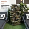 thumbnail image 5 of Alpine Corporation Cascading Rock Fountain with LED Light, 5 of 12
