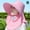 Rose red, variant on Women's Summer Tea Picking Sun Hat - Breathable Polyester Fiber Face Mask Hat for UV Protection