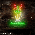 thumbnail image 4 of Glowneon Chocolate Milkshake Neon Wall Art, Milkshake Shop Wall Decor, 4 of 5