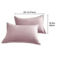thumbnail image 5 of WKSCLPAI Queen Knitted Cotton Pillowcases 2Pcs, Skin-friendly Breathable Bed Pillow Covers, Home Light Luxury Solid Color Pillowcase Set for Enhance Sleep Quality, Light Purple, 5 of 5
