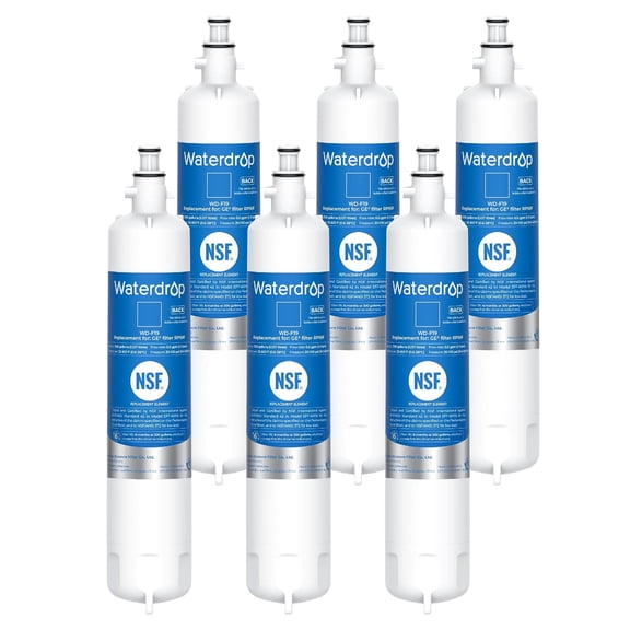 Waterdrop RPWF Refrigerator Water Filter (NOT RPWFE), Replacement for GE® RPWF, WD-F19, DWF-36, R-3600, MPF15350, OPFG3-RF300, WF277, RWF1063, RWF3600A, WSG-4, 6 Pack