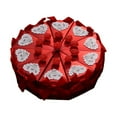 thumbnail image 1 of Billuyoard 10 unidades/juego de caja de dulces de boda, cajas de almacenamiento de pasteles dulces a la moda, bolsa de regalo, suministros Kits de decoración para fiestas Rojo, Tipo 14 Grande, 1 of 6