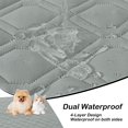 thumbnail image 2 of Manta impermeable para cama de perro Hyha, funda de sofá reversible, gris, 2 of 8
