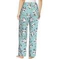 thumbnail image 4 of PISONIC Cute Panda Printed Women's Pajama Pants, Comfy Pajama Bottoms With Pockets&Drawstring, 4 of 7