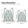 thumbnail image 4 of Kdxio Rabbit Is Eating Carrots Print Drawstring Backpack Bag,Waterproof Draw String Back Sack, Gym Drawstring Bags Swim Bag For Unisex, 4 of 9
