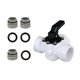 thumbnail image 2 of Válvula Desviadora de 3 Vías Adaptador de 38 Mm 4517 Conexión de Mangueras de Piscina Válvula Desviadora de Piscina Válvula de Repuesto para Accesorio Blanco, 2 of 8