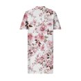 thumbnail image 4 of Viikei Summer Dresses Clearance,Women's Fit and Flare Short Sleeve Dress,Plus Size Dress for Women V Neck Summer Printing Sundresses Knee Short Sleeve with Pockets Multicolor L, 4 of 5