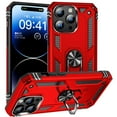 thumbnail image 1 of [PST] iPhone 16 Pro Max Ring Case, Anti-Drop Hybrid Magnetic Hard Kickstand Case Cover with Ring Stand, 1 of 5