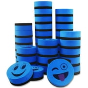 40 Pack White Board Eraser Magnetic Erase Erasers Bulk Chalkboard Classroom supply，Office - Blue