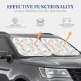 thumbnail image 4 of Fotbe Cartoon Bunny 2-Piece Car Windshield Sun Shade | Sun Blocker for Car Windshield | Foldable Automotive Interior Accessories for Sun Protection-, 4 of 7